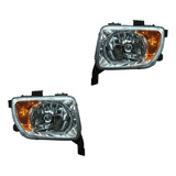 Par De Faros Honda Element 2003 - 2008 Fondo Cromado