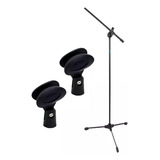 Pedestal Para Microfone Ask C/ 2 Cachimbos