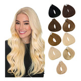 20 Extensiones Tape Premium Italiano 100% Natural Ondas 60cm