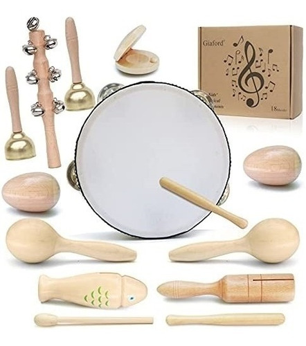 Instrumentos Musicales De Madera Para Niños Pequeños De Para