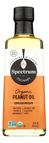 Spectrum Orgánico Aceite De Cacahuate Refinado 473ml