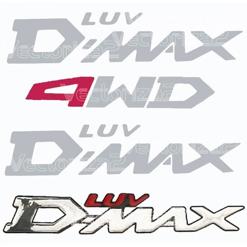 Kit Calcomanias Luv Dmax + Emblema Luv Dmax + Obsequio 4wd Foto 2