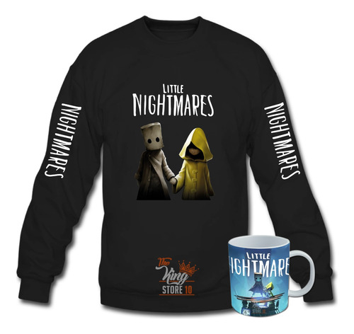 Poleron Polo + Taza, Little Nightmares, Juego Aventura, Six Mono, Gamers