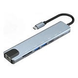 Adaptador Hub Usb Tipo C 8 En 1 iPad/macbook Thunderbolt