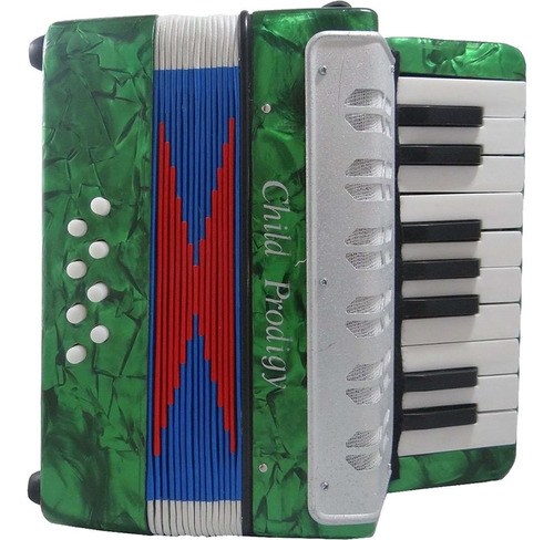 Acordeon Sanfona Gaita Juvenil 8 Baixos Brinquedo Crianças