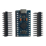Placa Compatível Arduino Pro Micro 5v Atmega32u4 16mhz