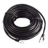 Cable De Red Cat6 Rj45 De 30 Metros Para Exterior Armado