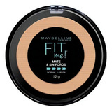 Polvo Compacto L'oréal Paris Maybelline Fit Me Mate & Sin Poros Tono Sun Beige 12g