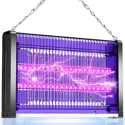 Qzgyoool Lampara Mata Mosquitos Eléctrico 50w,lámpara Insecticidas Para Mosquitos Antimosquitos 5200v,lampara Repelente Eléctrica Mata Mosquitos Mosca Para Interior Y Exterior Jardín Dormitorio Cocina