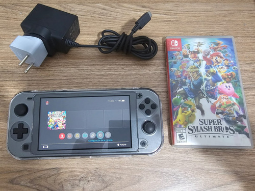 Nintendo Switch Lite 32gb Dialga & Palkia + Super Smash Bros