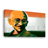 Cuadros Popart Tipo Oleo En Canvas Artistíco Color Mahatma-gandhi