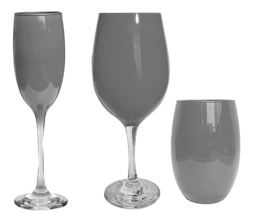 6 Barone Champagne + 6  Barone Vino + 6  Aruba Vasos Color