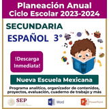 Programa Analítico Español 3° Secundaria 2024 - 2025