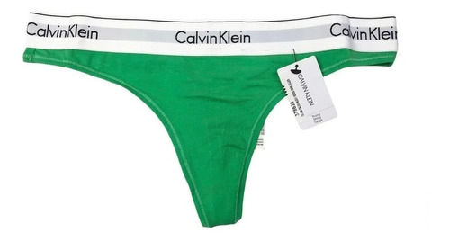 Tanga Calvin Klein Modern Cotton /verde - Original Y Nueva