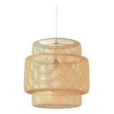Lámpara Colgante Bambú Natural 50x50 Completa