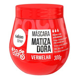 Máscara Matizadora Cor Vermelho To De Cacho Salon Line 300g