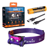 Linterna Minera Fenix Hm65r-dt 1500 Lumens 170mts Trekking Linterna Violeta Luz Blanco