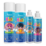 Kit Kids Apse Shampoo Cond Creme De Pentear E Gelatina Apice