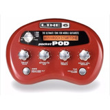 Line 6 Pocket Pod Multiefectos Para Guitarra Color Rojo