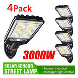 4pack 3000w Ip65 72cob Luces De Pared De Calle Con Energía S