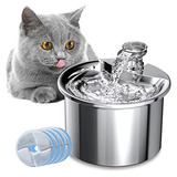 Fuente De Agua Gatos, 2l/67oz, Acero Inoxidable, Ultra ...