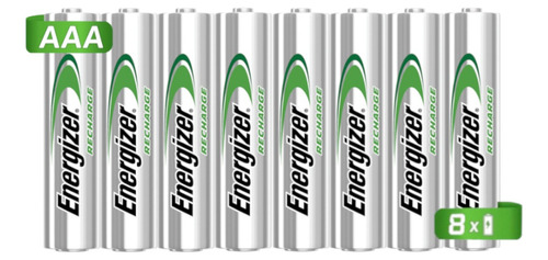 8 Pilas Baterías Recargables Energizer Tamaño Aaa 800mah