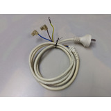 Cable Ac Blanco Para Microondas 1,70m.