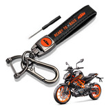 Llavero Piel Cuero Para Motocicleta Ktm Duke Calidad Premium