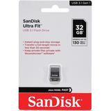 Kit 2 Mini Pen Drive De 32 Gb Ultra Fit Usb 3.1 Sandisk Lacrados