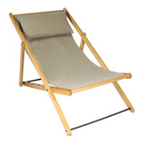 Cadeira Espreguiçadeira Natural 60x106x73cm