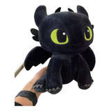 Furia Nocturna Night Fury Chimuelo Dragón Peluche 30 Cm 1