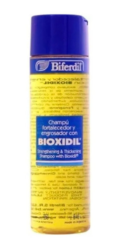 Shampoo Biferdil Bioxidil Trat Caida Pelo Fortalecedor 250ml