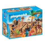 Playmobil Linea Historia Campamento Egipcio 57 Piezas
