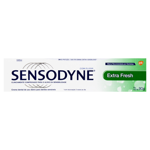 Crema Dentífrica Sensodyne Extra Fresh Sin Gluten 90 G