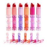 6 Lip Gloss Batom Duo Kingdom Make 3117- Kit Vivai Atacado 