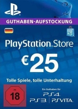 Cartão Psn Alemanha 25 Euros