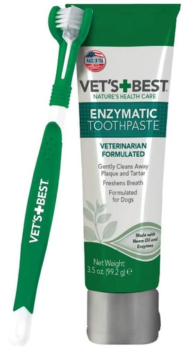 Vet's Best Gel De Pasta Dental Enzimática Perros Con Cepillo