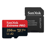 Sandisk Tarjeta Memoria Micro Sd 256gb + Adaptador Sd 4k V30