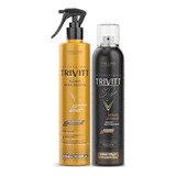 Fluído Para Escova 300 Ml+ Spray De Brilho 200ml New Trivit