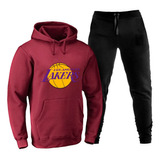 Moletom Infantil Lakers Conjunto Blusa E Calça