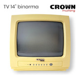 Tv Color Crown Mustang 14  Color Amarillo Muy Buen Estado!!