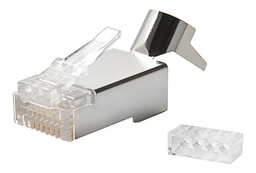 Conector Rj45 Cat7 6a Blindado 1 C&tv Americano Barra X Unid