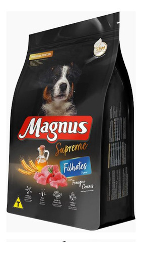 Magnus Supreme Ração Cão Filhote Frango/cereais 15kg
