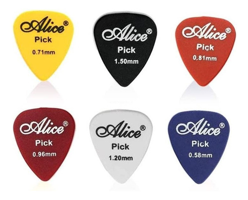 Plumilla Caja X100  Picks Guitarra Eléctrica Acústica Alice 