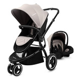 Cochecito Coche Bebe Ferro Carestino Jogger Gris +accesorios