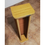 Mueble Porta Cd  Torre De Madera S/ Vidrio / Musica / Oferta