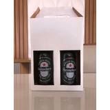 Caixa Embalagem Kraft Para 2 Cervejas Presente - 50 Unidades