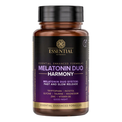 Melatonin Duo Harmony Essential Nutrition 120 Cápsulas | Parcelamento sem juros