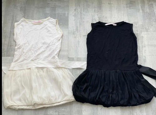 Lote Vestidos Niña Pollera Talle 4 Little Akiabara Mimo Otro