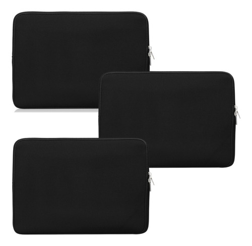 Kit 3 Mala Case De Notebook Macbook Slim Neoprene 14p15p17p 